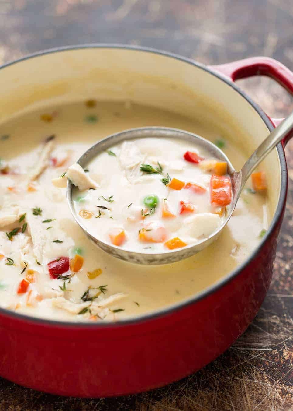 Soul warming Homemade Cream of Chicken Soup. Simply and utterly divine. staging.recipetineats.com