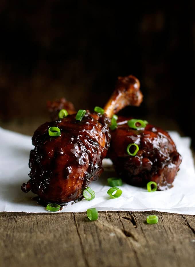 Sticky Stove Top Balsamic Chicken Drumsticks - 5 ingredients, made from scratch, less than 5 minutes of active effort. So easy, made on the stove!