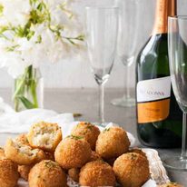 Cheesy Italian Arancini Rice Balls - Sensational for making ahead!