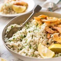 This Lemon Rice Pilaf is so delicious, it can be eaten plain! Lovely bright fresh lemon flavours with herbs. staging.recipetineats.com