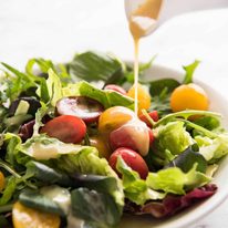 Honey Mustard Dressing - guaranteed crowd pleaser, made with honey, mustard, cider vinegar and olive oil. Keeps for 3 weeks. staging.recipetineats.com