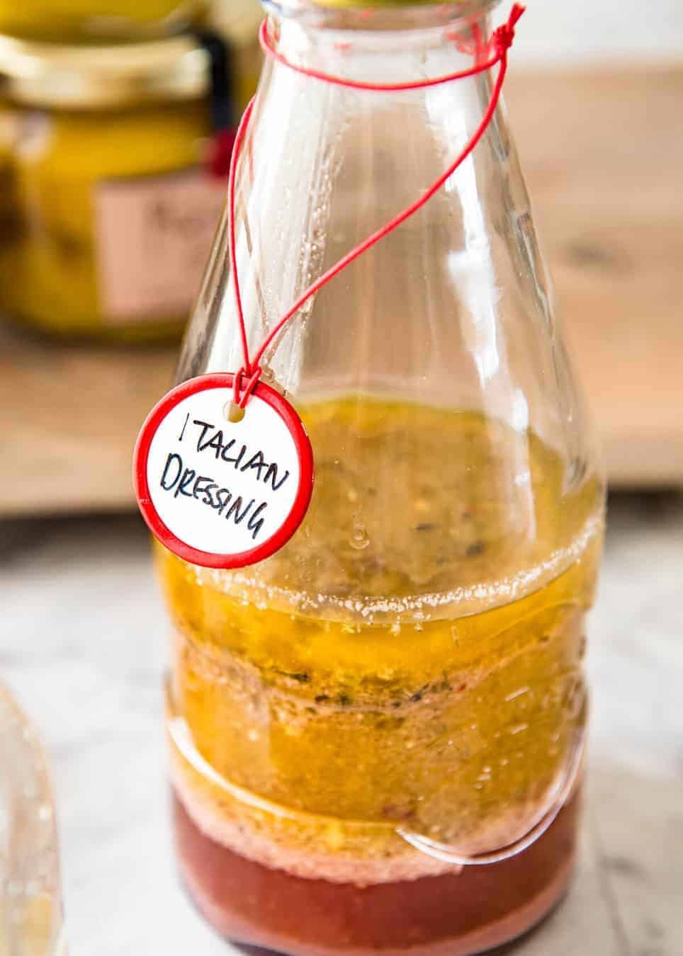 Italian Dressing - the one dressing everyone should ALWAYS have in the fridge! Keeps for 2 weeks. staging.recipetineats.com