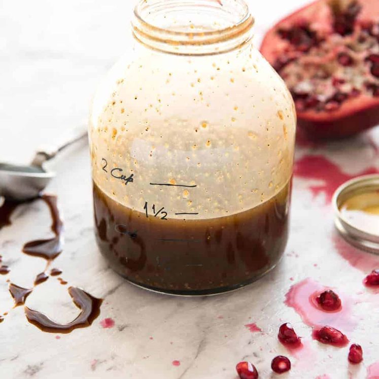 Pomegranate Molasses Dressing - An exotic sounding yet simple to make Middle Eastern dressing, fantastic with roasted vegetables. staging.recipetineats.com