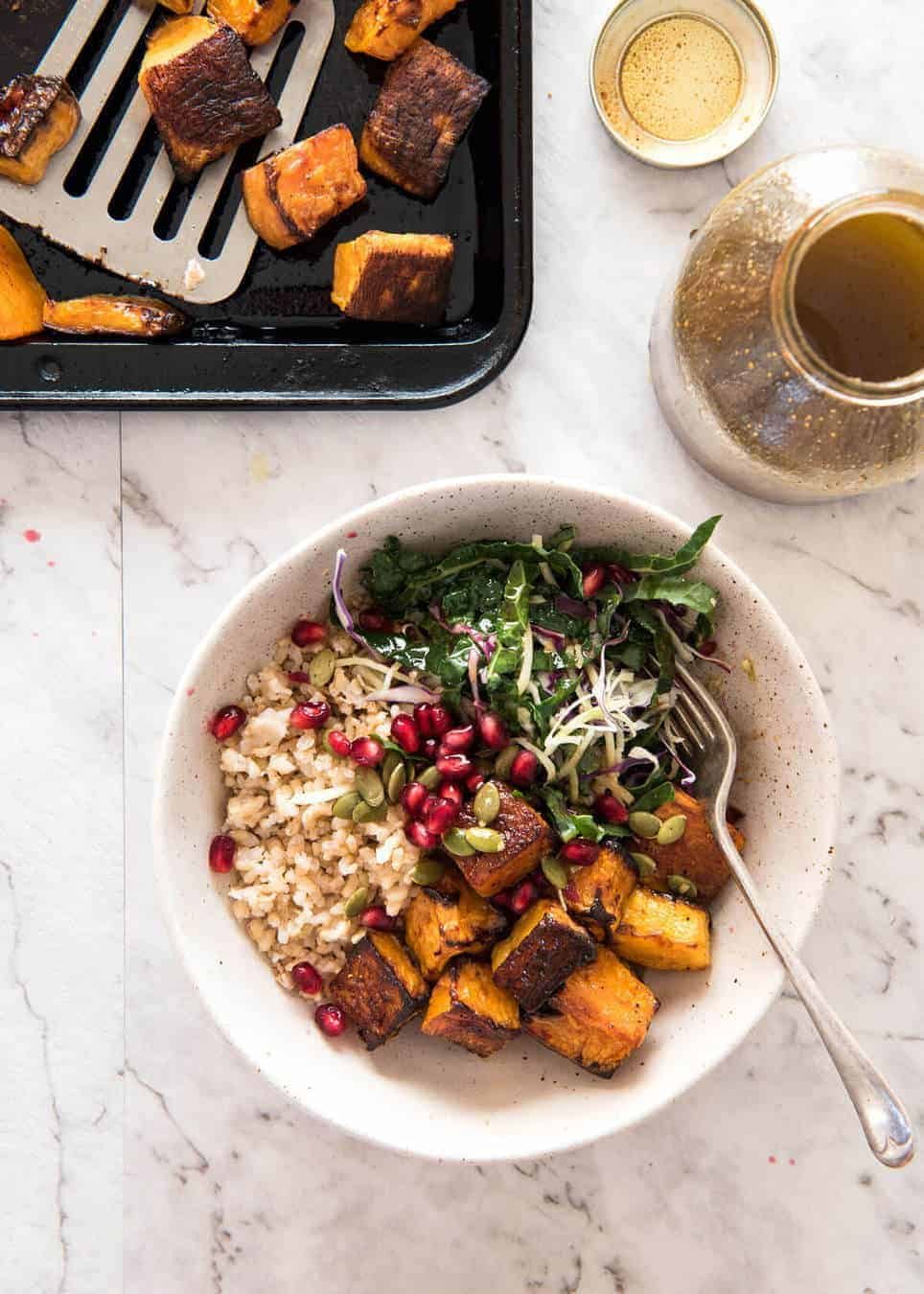 Pomegranate Molasses Dressing - An exotic sounding yet simple to make Middle Eastern dressing, fantastic with roasted vegetables. staging.recipetineats.com