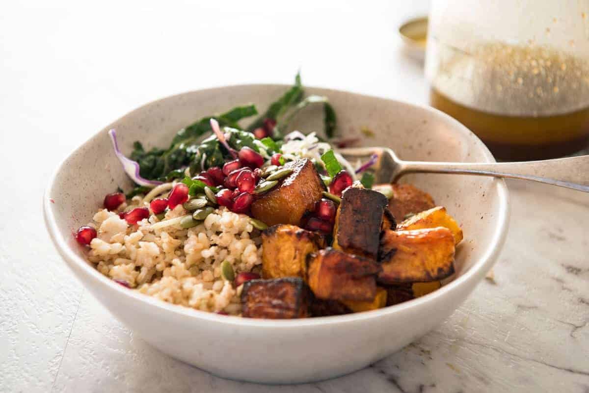 Easy Salad Dressing Recipes - Long Shelf Life, Ready To Use - Pomegranate Molasses Dressing and Asian Sesame Dressing staging.recipetineats.com