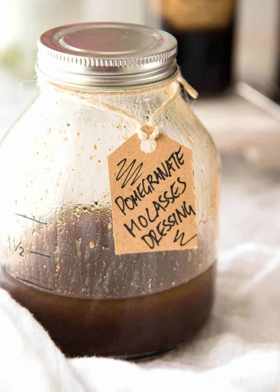 Pomegranate Molasses Dressing - An exotic sounding yet simple to make Middle Eastern dressing, fantastic with roasted vegetables. staging.recipetineats.com