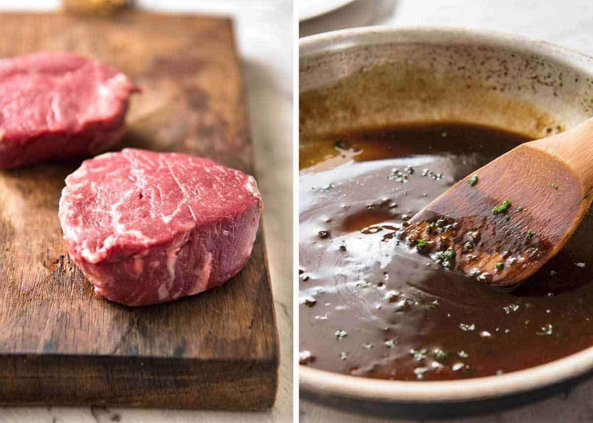 Simple yet stunning Asian Steak with a sauce inspired by the great Tetsuya! All you need is 15 minutes, soy sauce, mirin, sake or sherry, butter, garlic and ginger. Amazing! staging.recipetineats.com
