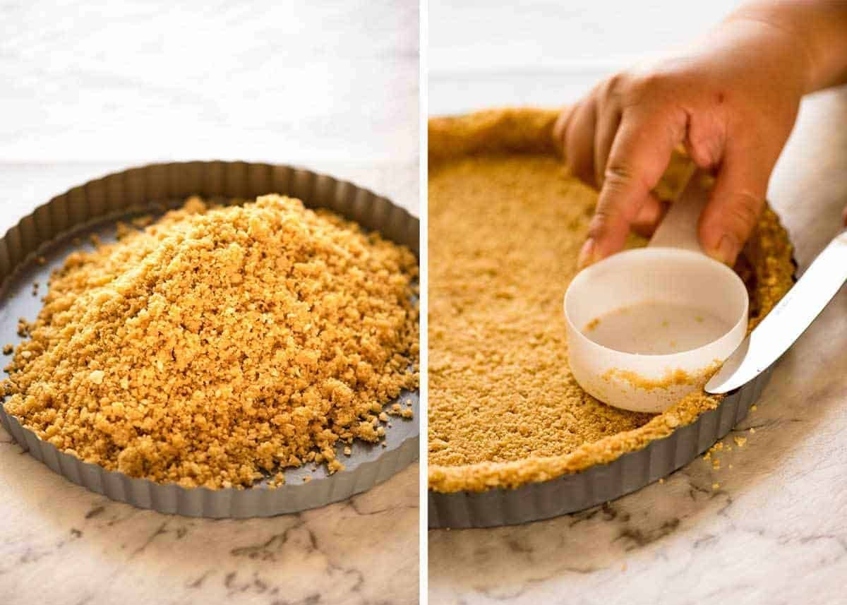 A sinfully decadent Salted Caramel Tart with a creamy soft salted caramel filling topped with luxurious chocolate ganache. Just SIX ingredients! staging.recipetineats.com