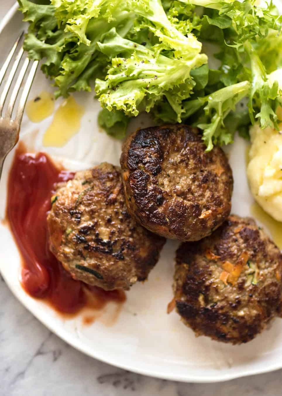 This is how to make plump, juicy, extra tasty rissoles with hidden veggies! staging.recipetineats.com