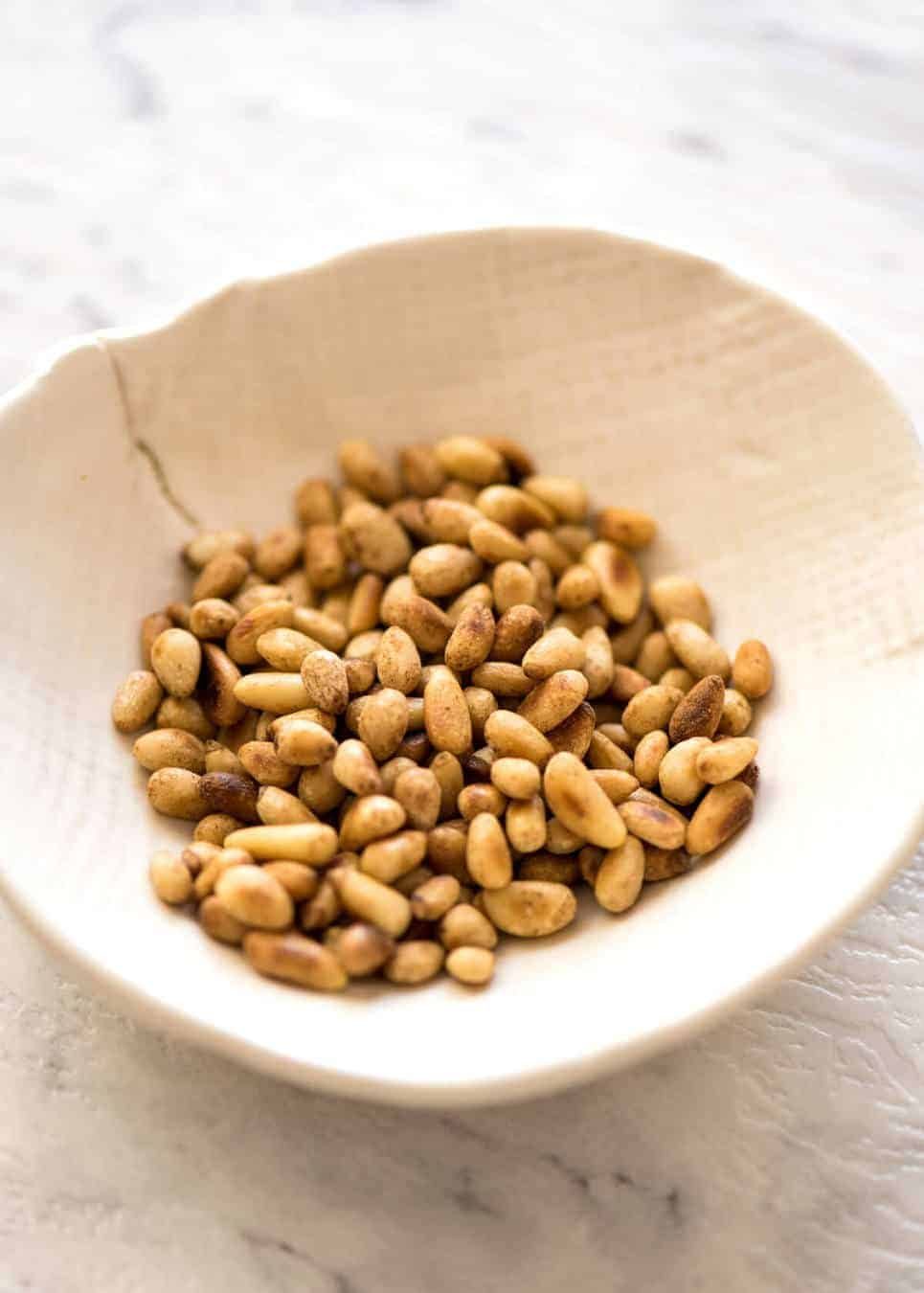 Pine Nuts for Roast Pumpkin, Spinach & Feta Salad staging.recipetineats.com