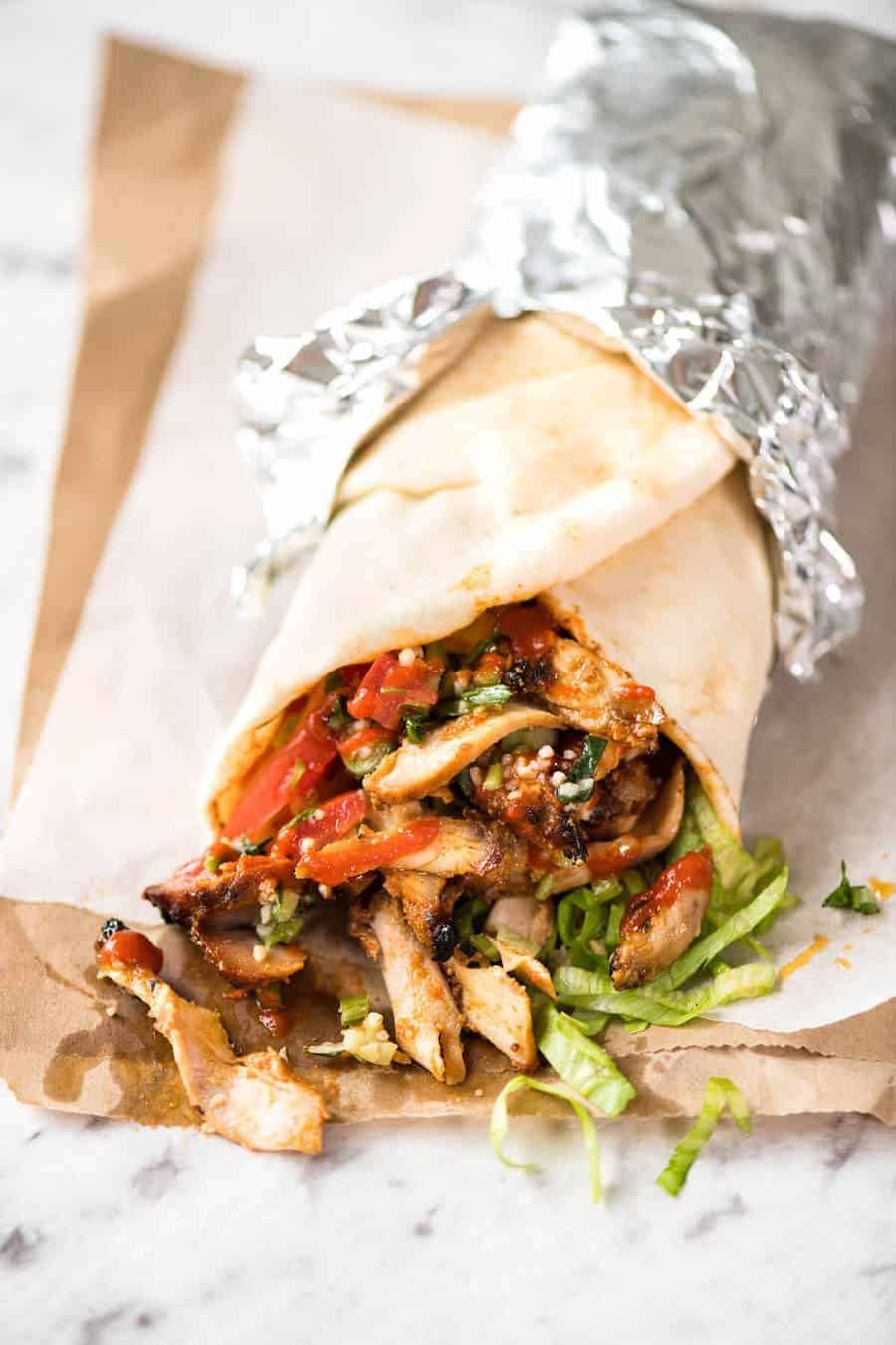 Homemade Chicken Doner Kebab - the better version of the midnight post-pub kebab runs! staging.recipetineats.com