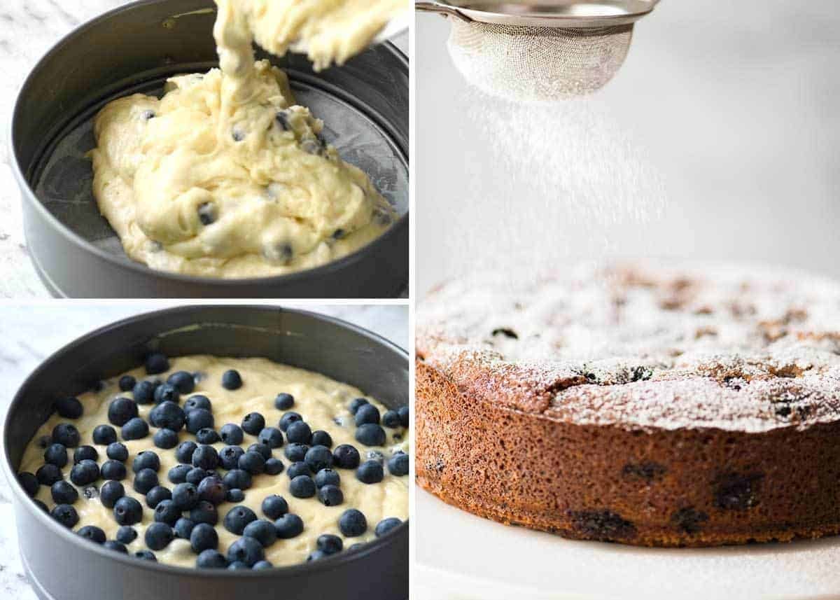 A lovely Blueberry Lemon Yoghurt Cake that's incredibly moist and astonishingly quick to make. staging.recipetineats.com