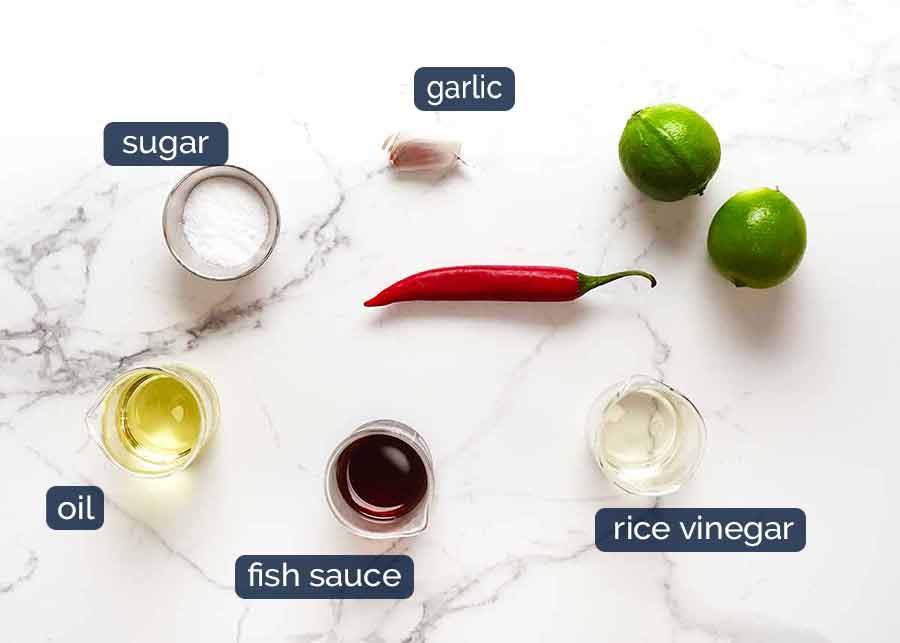 Ingredients in Vietnamese Chicken Salad
