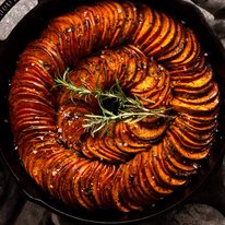 Overhead photo of Sweet Potato Bake( side dish)