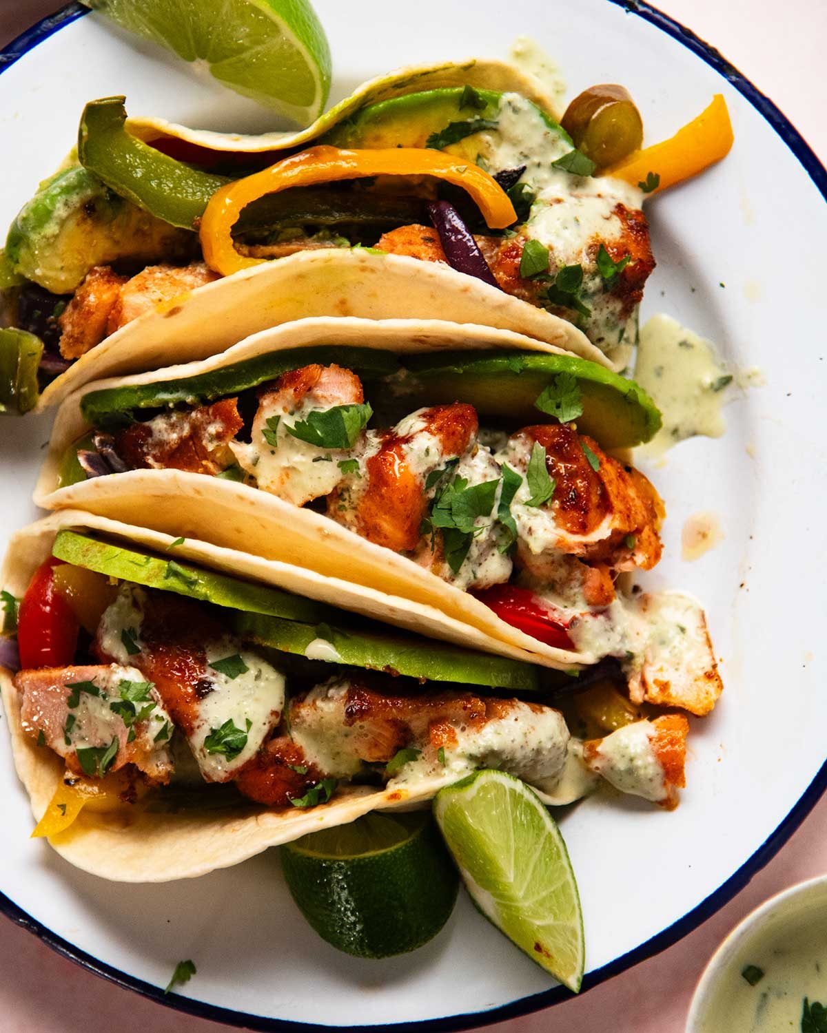 Baked Salmon Fajitas