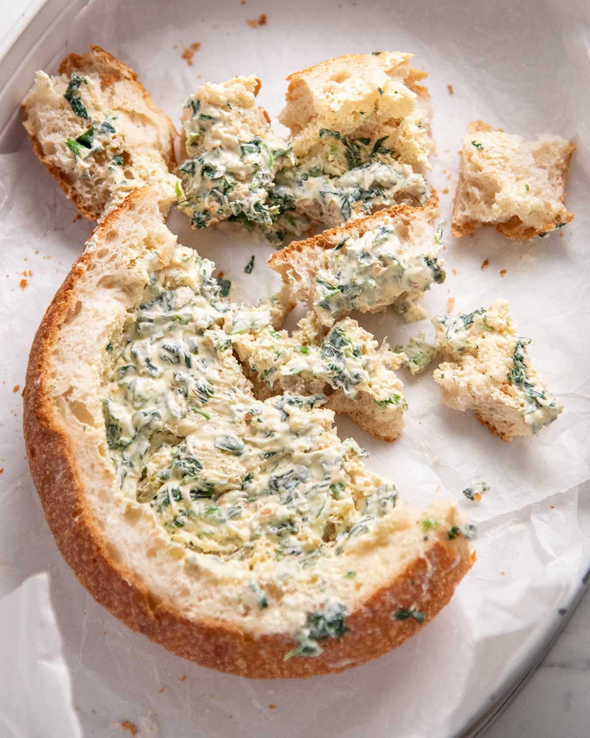 Spinach French Onion Cob Dip